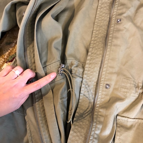 Ann Taylor Utility Hooded Trenchcoat XS - Picture 6 of 7